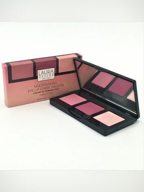 NIB Laura Geller Multitasking Eye Lip Cheek Palette 0.08oz 2.3g each- Think Pink